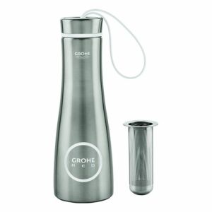 Grohe Červená termo láhev na pití 40919 z nerezové oceli Objem 450 ml