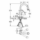 Grohe Parkfield Küchen Armatur ausziehbare Spülbrause chrom