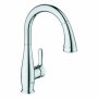 Grohe Parkfield kitchen faucet with pull-out rinsing spray, chrome