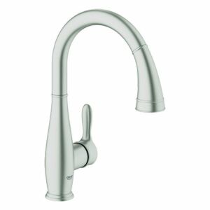 Смесител за кухненска мивка Grohe Parkfield, изтеглящ се спрей, суперстил