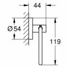 Grohe WC-Papierhalter Essentials 40689 ohne Deckel nickel