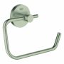 Grohe Essentials 40689 toilet paper holder without lid, brushed nickel