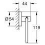 Grohe WC-Papierhalter Essentials 40689 ohne Deckel nickel gebürstet