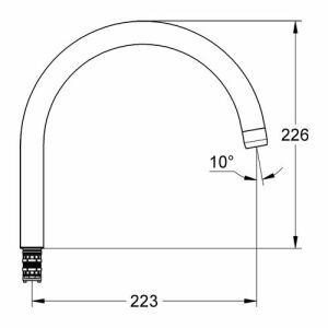 Grohe чучур 13043 лунен бял