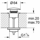 Odpływ podtynkowy Grohe 65807 aksamitna czerń