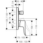 Скрит смесител за вана Hansgrohe Metris