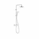 KLUDI LOGO Thermostat Dual Shower System chrom