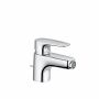 KLUDI PURE & SOLID Bidet Armatur, mit Metallablaufgarnitur, chrom