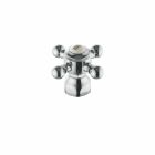 KLUDI replacement part cross handle with cover Cold chrome