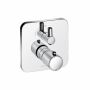 KLUDI E2 concealed thermostat fitting with shut-off valve, chrome