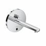 KLUDI ZENTA-E concealed wall-mounted tap, run with mixer lever, 240mm spout, chrome