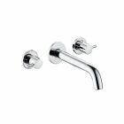 KLUDI BOZZ wall-mounted basin tap 230mm three-hole tongue...