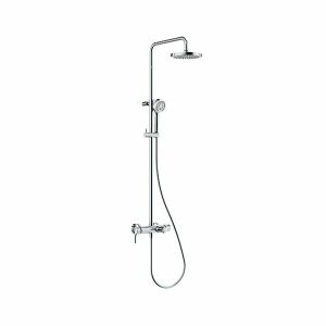 KLUDI LOGO EHM Dual Shower System con bocca di erogazione cromata