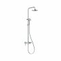 KLUDI LOGO EHM Dual Shower System con bocca di erogazione cromata