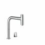 Dřezová baterie Hansgrohe 200 Select sBox s výsuvnou hubicí M7119-H200 chrom 2 litry