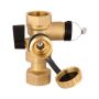 Afriso cap valve with fill/drain/balancing valve (1 inch)