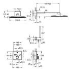 Système de douche Grohe SmartControl encastré