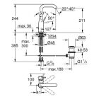 Grohe Essence Waschtisch Armatur L-Size,  cool sunrise