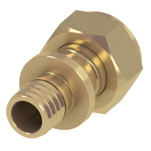 TECEflex screw connection, brass (16 mm x 3/4)