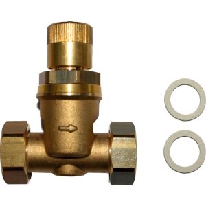 Wolf excess flow valve for pipework assembly (with nuts and seals)