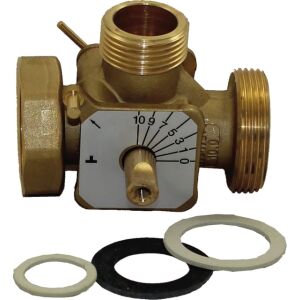 Wolf 3-way mixing valve with bypass made of brass DN25 (with nut and seals)