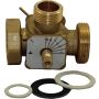 Wolf 3-way mixing valve with bypass made of brass DN25 (with nut and seals)