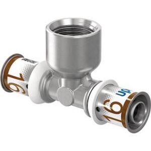 Uponor S-Press T-piece IG, ορείχαλκος (25 mm x 1/2 x 25 mm)