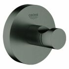 Grohe Essentials Bademantelhaken Metall,  hard graphite geb&uuml;rstet