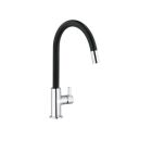 KLUDI BINGO STAR XS sink mixer, chrome/black matt