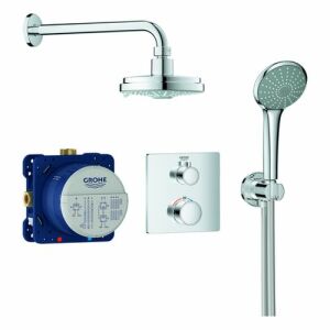 Grohe Grohtherm sistem de duș ascuns 34735, set prefabricat rotund (crom)