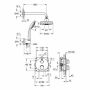 Grohe Grohtherm sistem de duș ascuns 34735, set prefabricat rotund (crom)