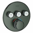 Grohe Grohtherm SmartControl Wannenthermostat mit 3 Ventilen (hard graphite gebürstet)