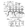 Grohe Atrio, ensemble de baignoire 5 trous (chromé)