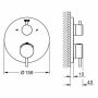 Pripravená sada termostatu do vane Grohe Atrio (chróm)