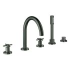 Grohe Atrio, ensemble de baignoire 5 trous (graphite dur...