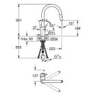 Dřezová baterie Grohe Concetto chrom s výtokem