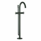 Grohe Atrio two-handle bath mixer for floor installation (hard graphite brushed)