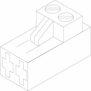 Pezzo di ricambio SIEGER TTNR: 54912652 Morsetto di collegamento a 2 poli grigio WF