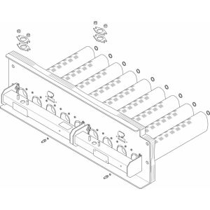 Peça sobressalente JU TTNR: 5502282 Grelha para queimador AZ324/334/LP/X 10Gld kpl everp