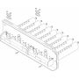 Peça sobressalente JU TTNR: 5502282 Grelha para queimador AZ324/334/LP/X 10Gld kpl everp