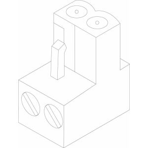 SIEGER Ersatzteil TTNR: 63016967 Anschlusskl steckb 2-pol signalbraun EMS