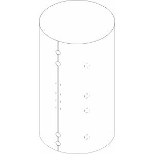 BOSCH Ersatzteil TTNR: 7735501781 Verkleidung P750.6 silber everp