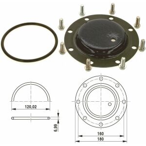 Ανταλλακτικό κάλυμμα τρύπας χεριού Bosch DN120 για ανοδικό everp