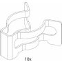 JU/BOSCH Ersatzteil TTNR: 87112000240 Klammer (10x)