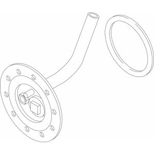 JU Ersatzteil TTNR: 87155031700 Flansch mit Tauchrohr kpl.