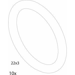 JU/SIEGER Ersatzteil TTNR: 87161067470 O-Ring 22x3 EPDM (10x)