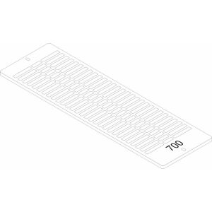 JU Ersatzteil TTNR: 87183404070 Aufsteckgitter 30/33-700 RAL9016 everp