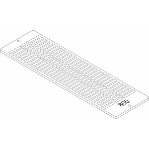 JU Ersatzteil TTNR: 87183404080 Aufsteckgitter 30/33-800 RAL9016 everp