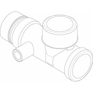 JU/BOSCH Ersatzteil TTNR: 8718595434 T-Stück G11/2 mit Muffe G1/4 RL everp