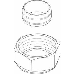 JU/BOSCH yedek parçası TTNR: 87186633350 Somun 3/4" - sıkıştırma halkası 15mm